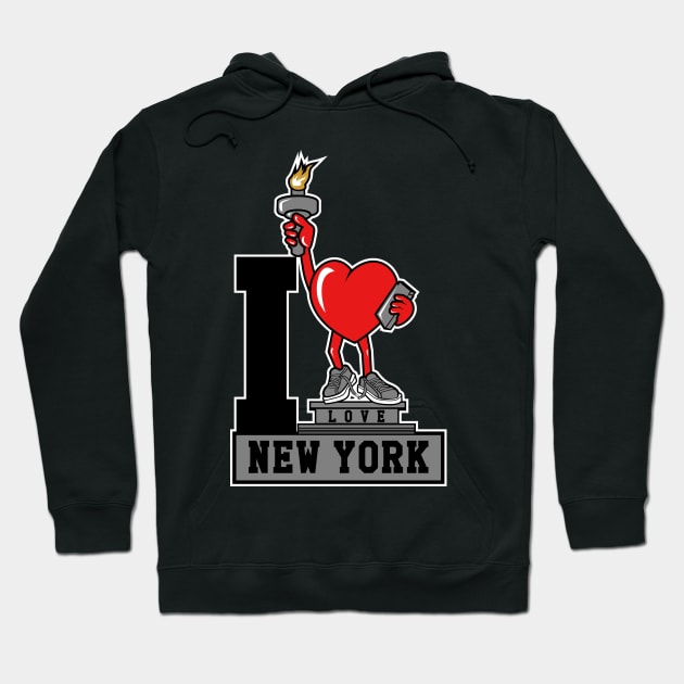 I love New York Hoodie by D3monic